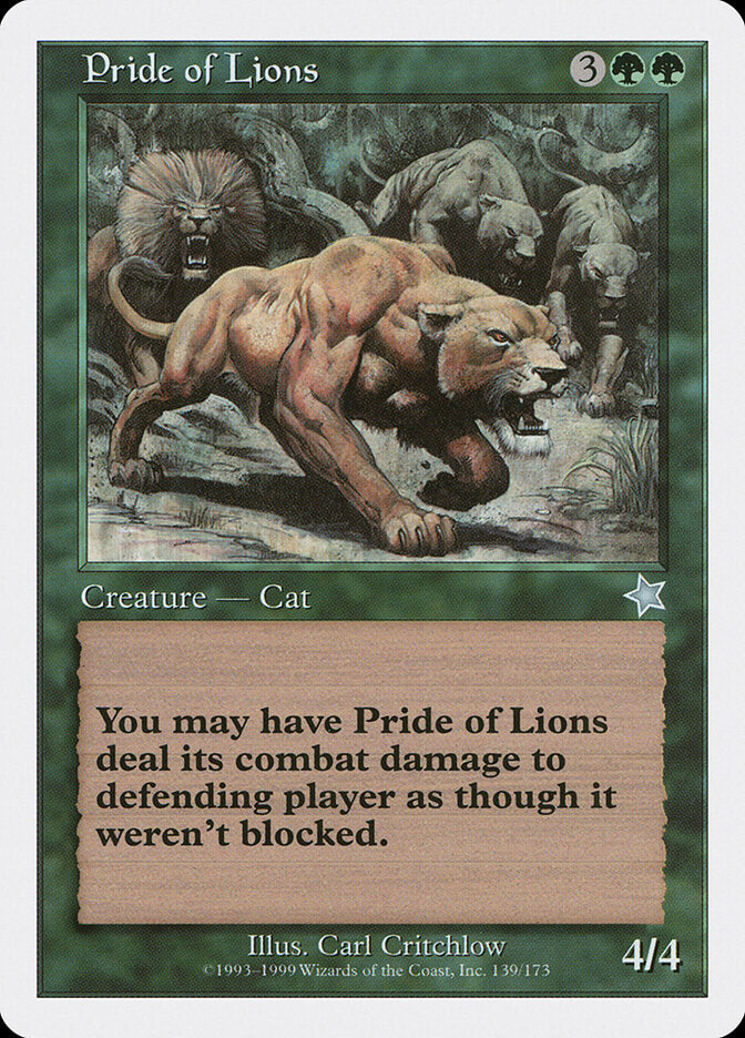 Pride of Lions (139) - Starter 1999 (S99)