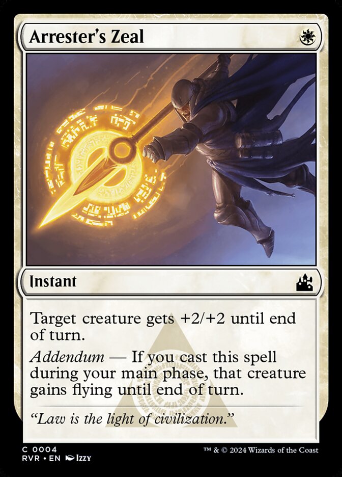 Arrester's Zeal (4) - Ravnica Remastered (RVR)