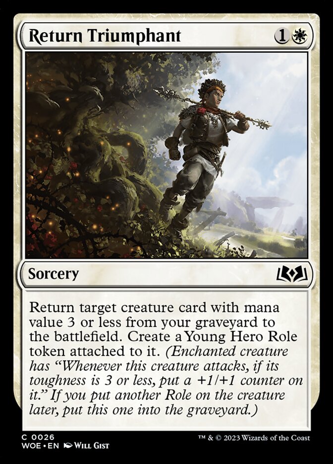 Return Triumphant (26) - Wilds of Eldraine (WOE)