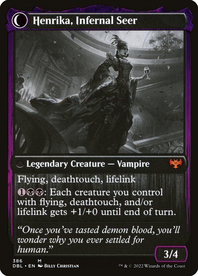 Henrika Domnathi // Henrika, Infernal Seer (386) - Innistrad: Double Feature (DBL)