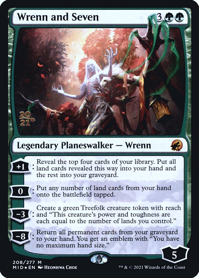 Wrenn and Seven (208s) - Innistrad: Midnight Hunt Promos (PMID)