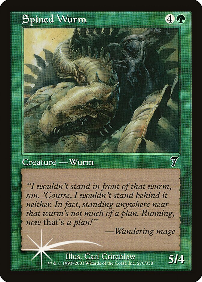 Spined Wurm (270) - Seventh Edition (7ED)