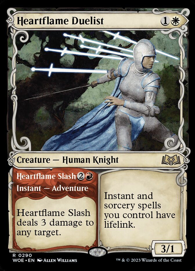 Heartflame Duelist // Heartflame Slash (290) - Wilds of Eldraine (WOE)