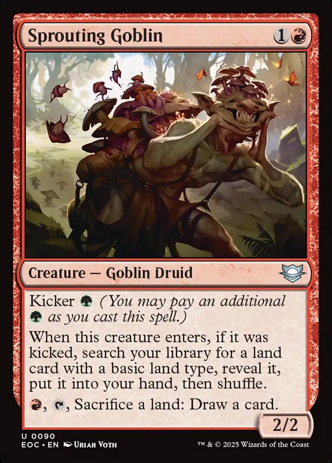 Sprouting Goblin (90) - Edge of Eternities Commander (EOC)