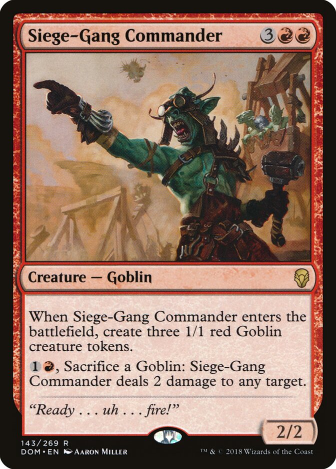Siege-Gang Commander (143) - Dominaria (DOM)