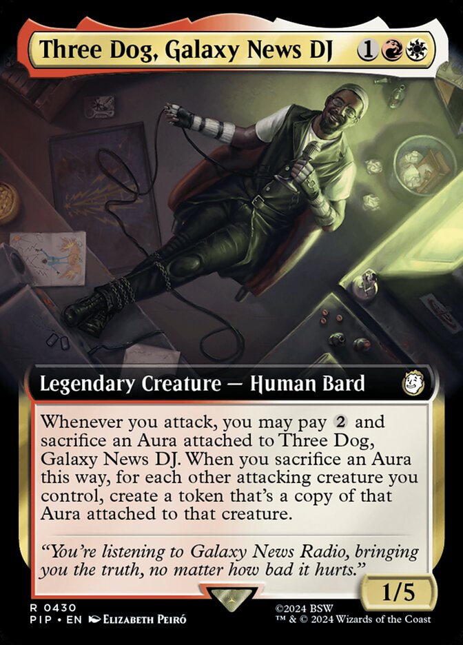 Three Dog, Galaxy News DJ - [Foil, Extended Art] Fallout (PIP)
