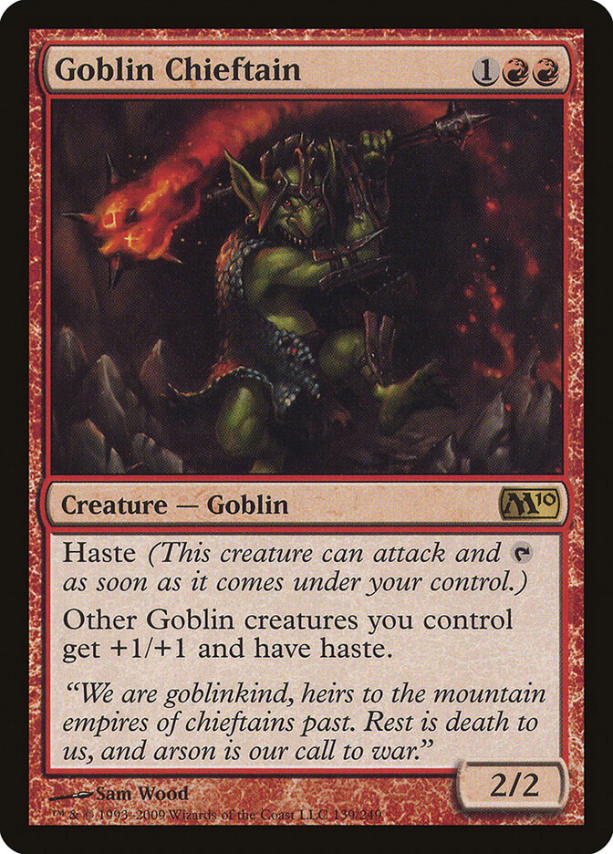 Goblin Chieftain (139) - Magic 2010 (M10)