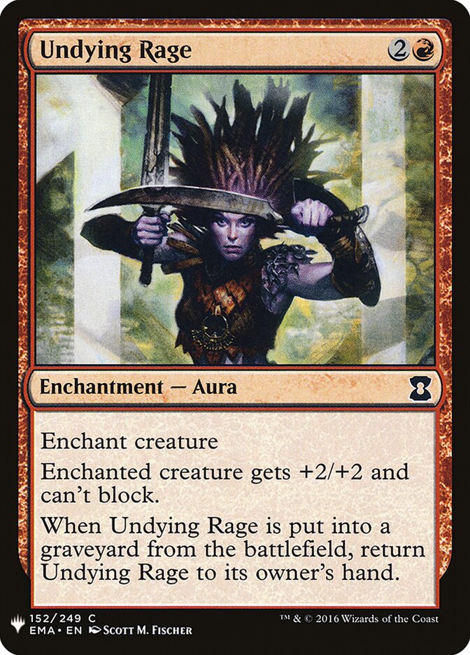 Undying Rage (EMA-152) - The List (PLST)