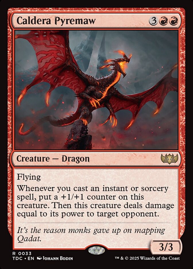 Caldera Pyremaw - Tarkir: Dragonstorm Commander (TDC)
