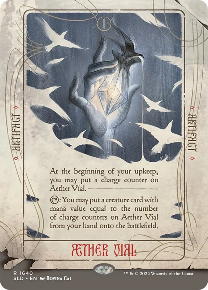 Aether Vial (1640) - [Borderless] Secret Lair Drop (SLD)