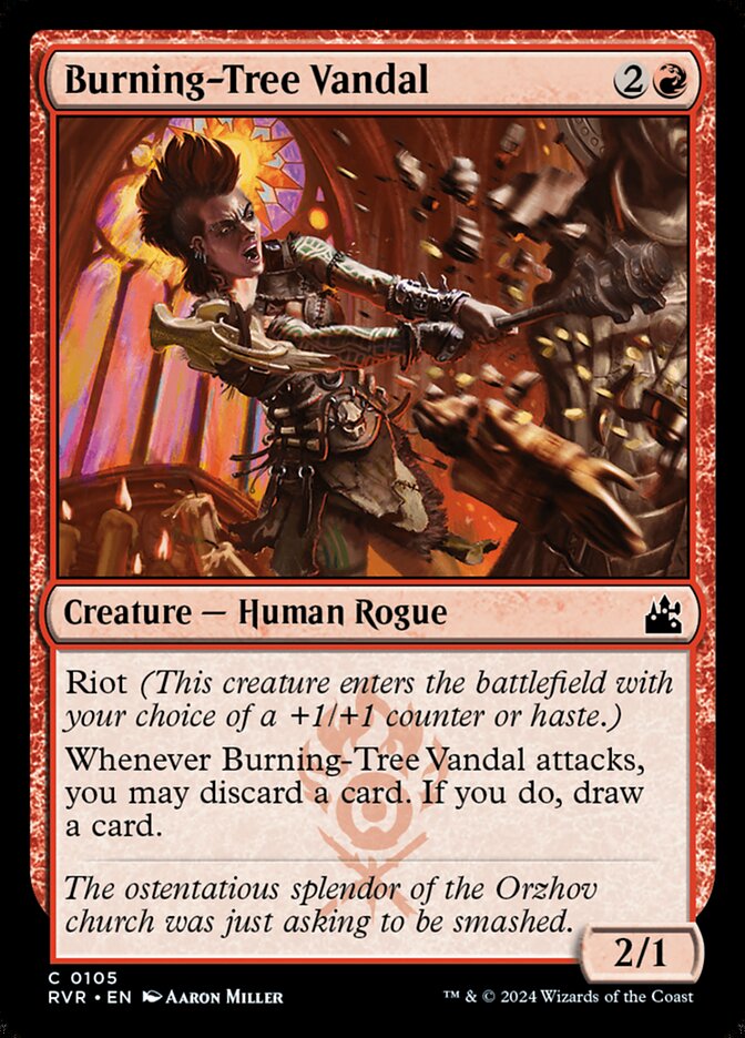 Burning-Tree Vandal (105) - Ravnica Remastered (RVR)