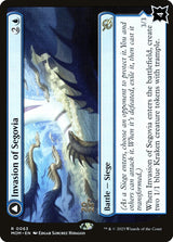 Invasion of Segovia // Caetus, Sea Tyrant of Segovia (63s) - March of the Machine Promos (PMOM)