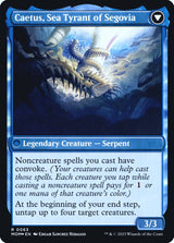 Invasion of Segovia // Caetus, Sea Tyrant of Segovia (63s) - March of the Machine Promos (PMOM)