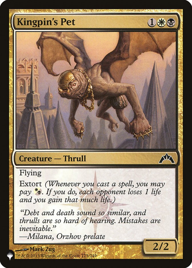 Kingpin's Pet - The List (PLST)