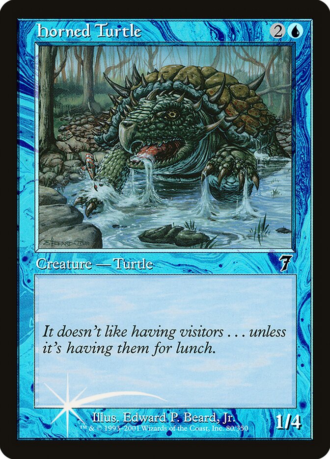 Horned Turtle (80) - Seventh Edition (7ED)