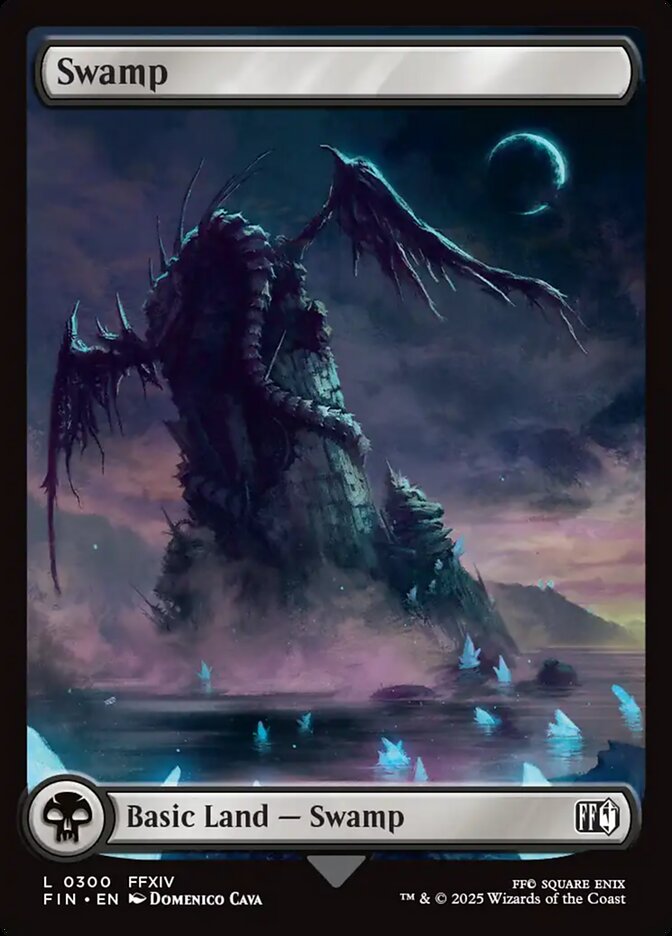 Swamp (300) - [Foil, Full Art] Final Fantasy (FIN)