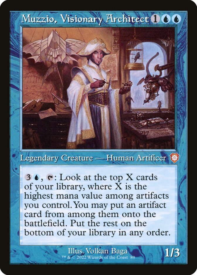 Muzzio, Visionary Architect (89) - The Brothers' War Commander (BRC)