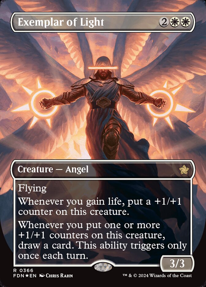 Exemplar of Light - [Mana Foil, Borderless] Foundations (FDN)