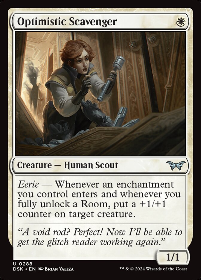 Optimistic Scavenger - [Foil, Lurking Evil] Duskmourn: House of Horror (DSK)