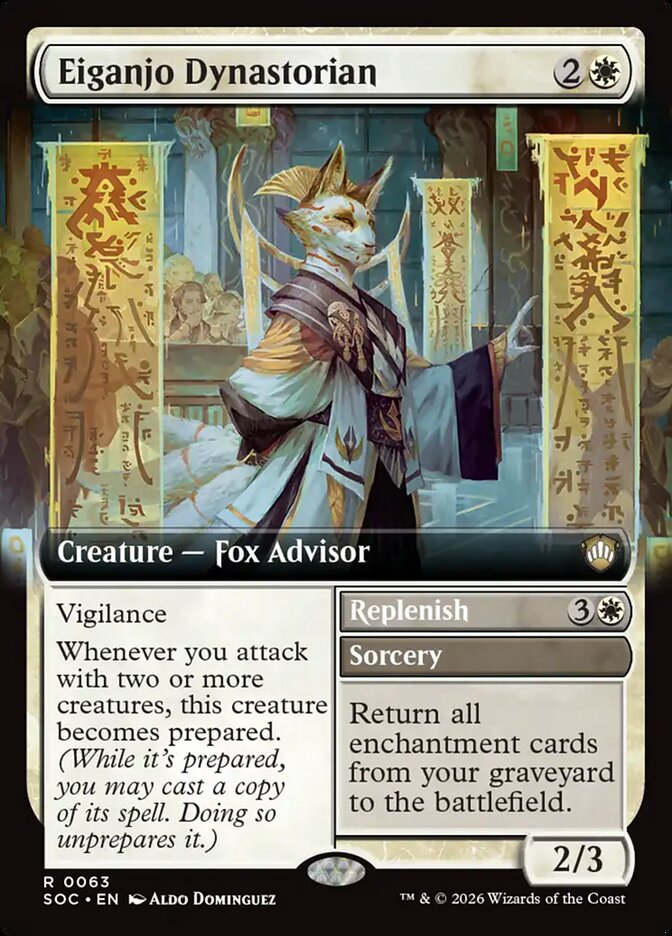 Eiganjo Dynastorian // Replenish (63) - Secrets of Strixhaven Commander (SOC)