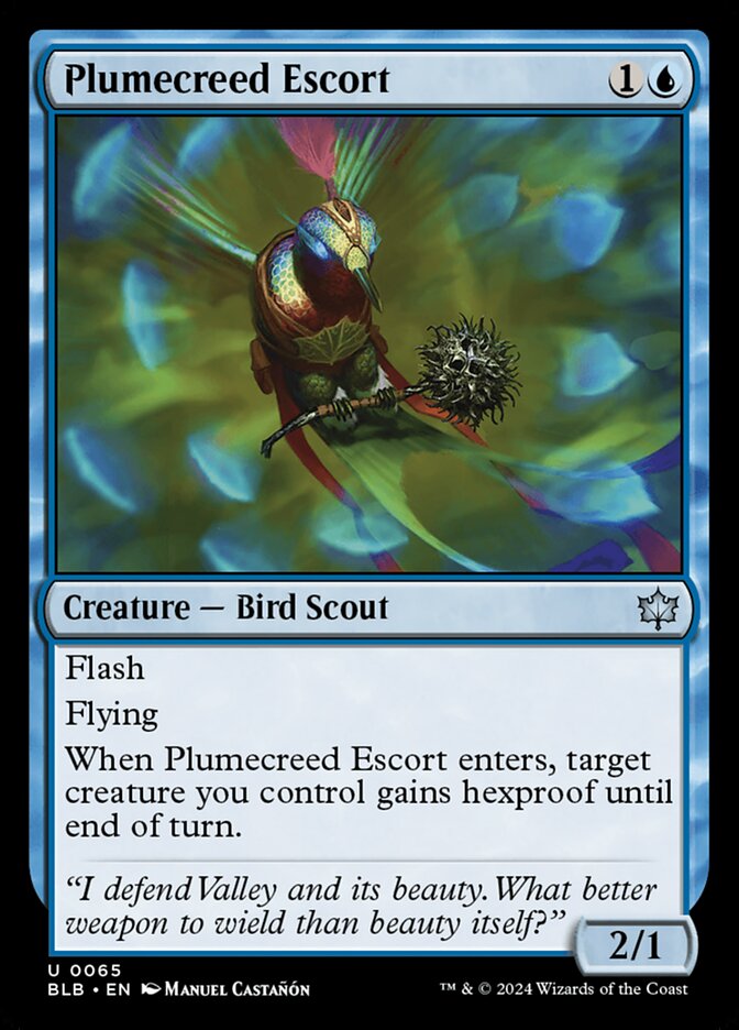Plumecreed Escort - [Foil] Bloomburrow (BLB)