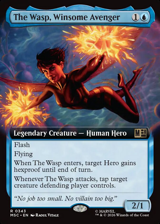 The Wasp, Winsome Avenger (343) - Marvel Super Heroes Commander (MSC)
