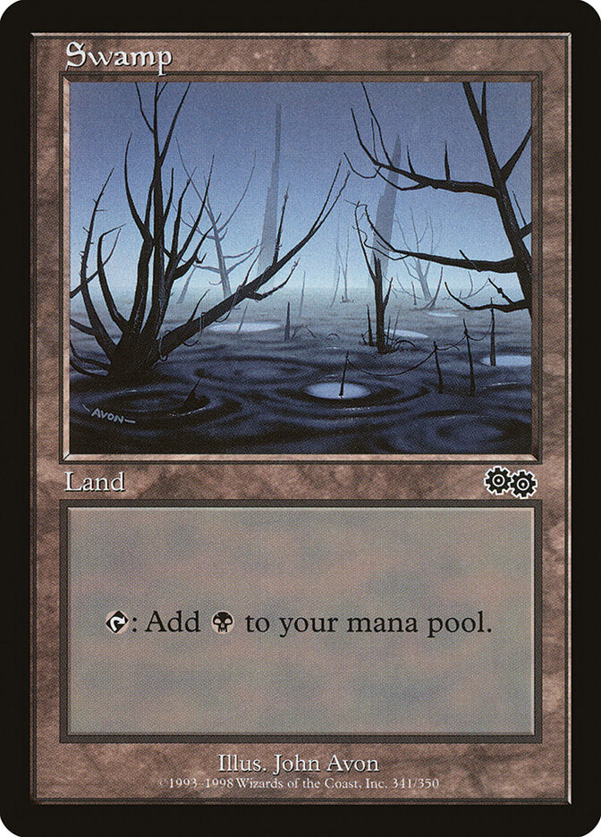 Swamp (341) - Urza's Saga (USG)