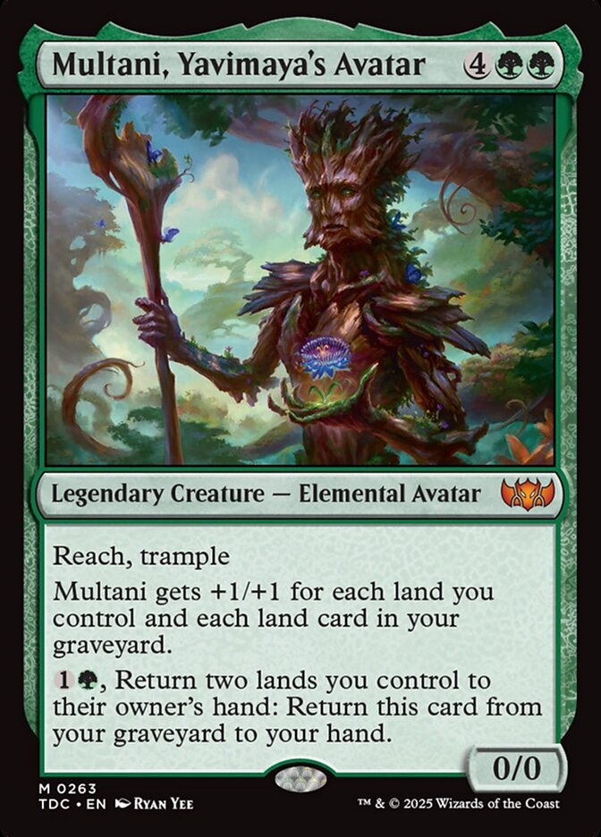 Multani, Yavimaya's Avatar (263) - Tarkir: Dragonstorm Commander (TDC)