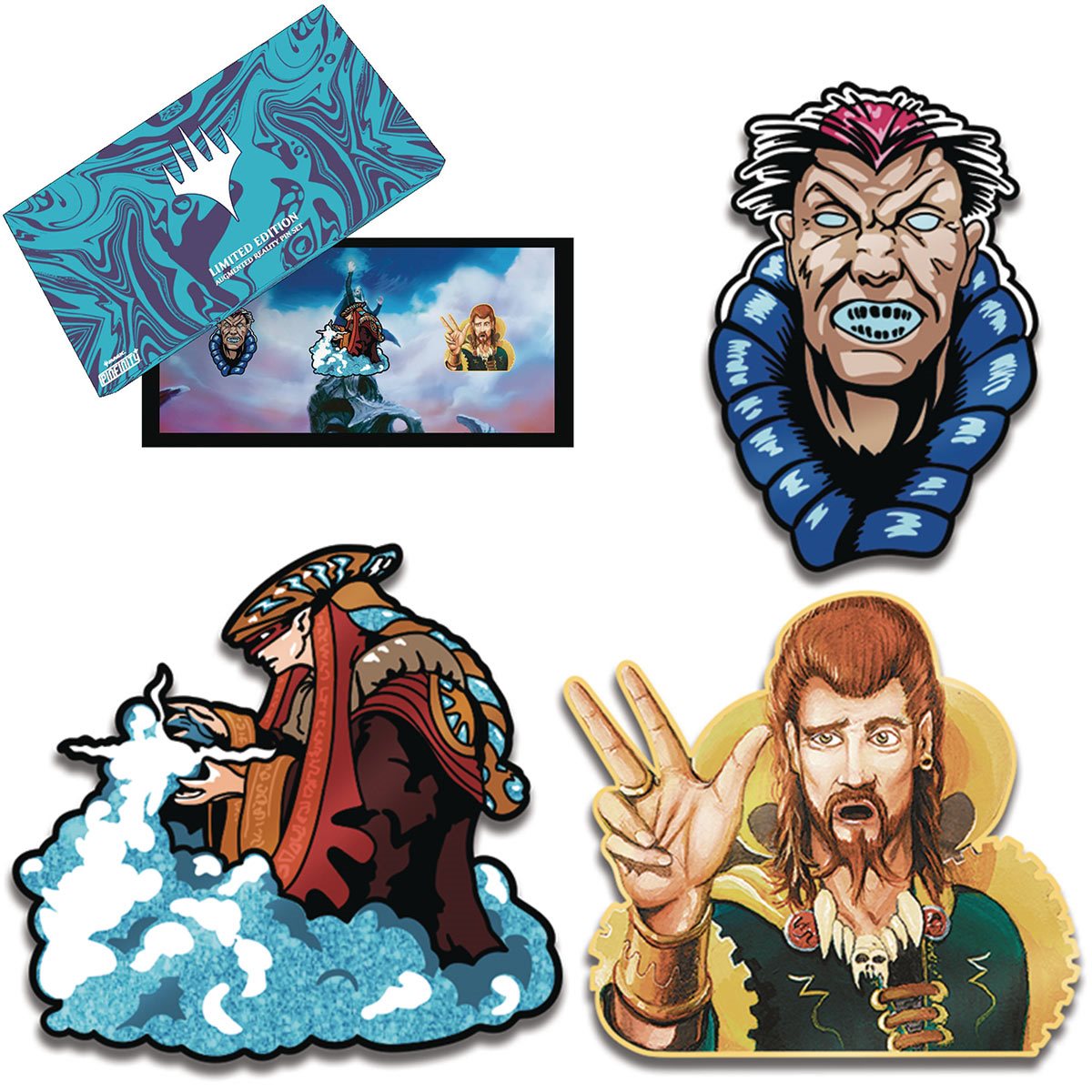 Magic: The Gathering Exclusive Blue Color Augmented Reality Pin Set  - Pinfinity