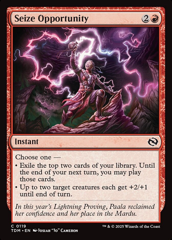 Seize Opportunity (119) - [Foil] Tarkir: Dragonstorm (TDM)