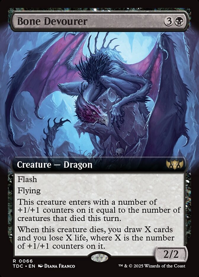 Bone Devourer - [Extended Art] Tarkir: Dragonstorm Commander (TDC)
