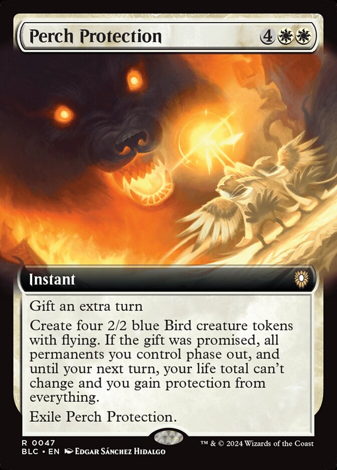 Perch Protection - [Extended Art] Bloomburrow Commander (BLC)