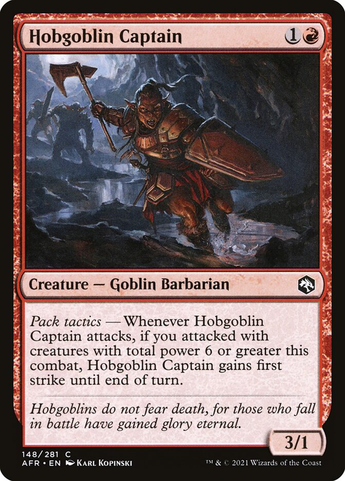 Hobgoblin Captain (148) - Adventures in the Forgotten Realms (AFR)