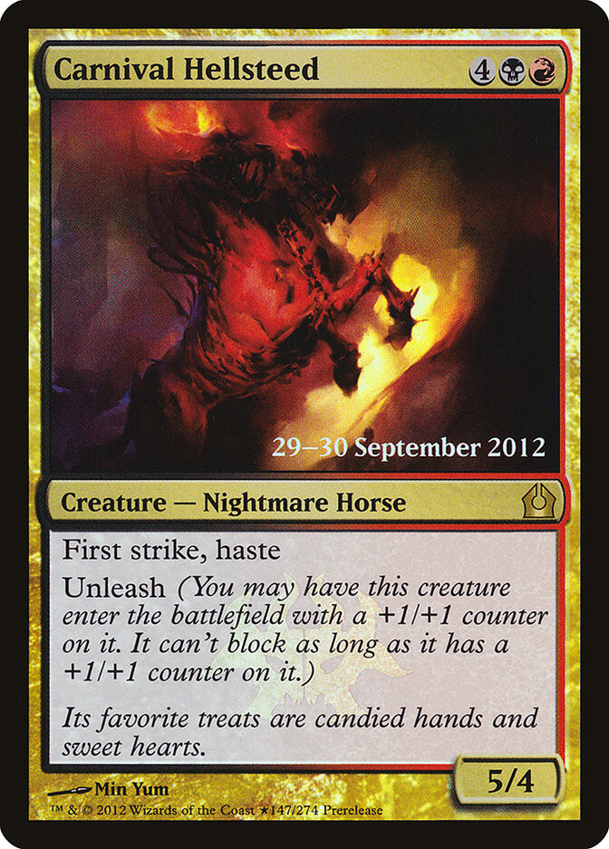 Carnival Hellsteed (147★) - Return to Ravnica Promos (PRTR)