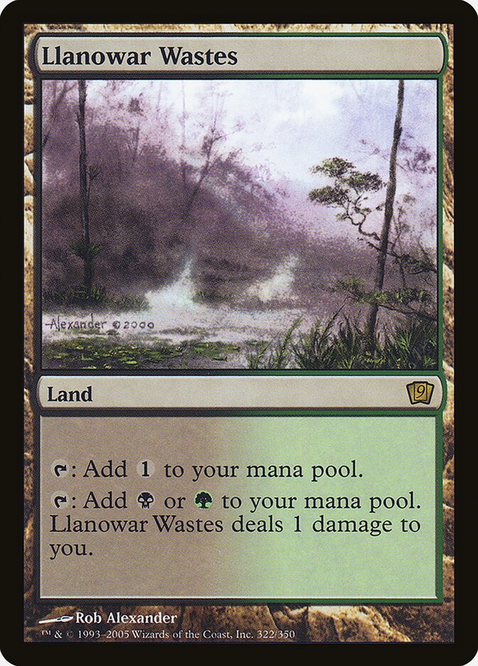 Llanowar Wastes (322) - Ninth Edition (9ED)