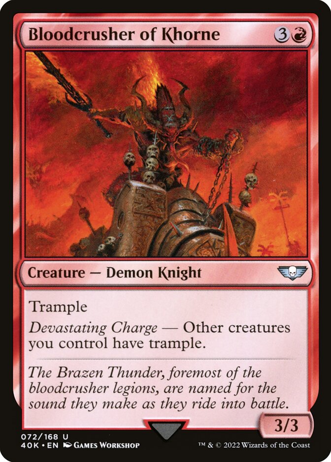 Bloodcrusher of Khorne (72) - Warhammer 40,000 Commander (40K)