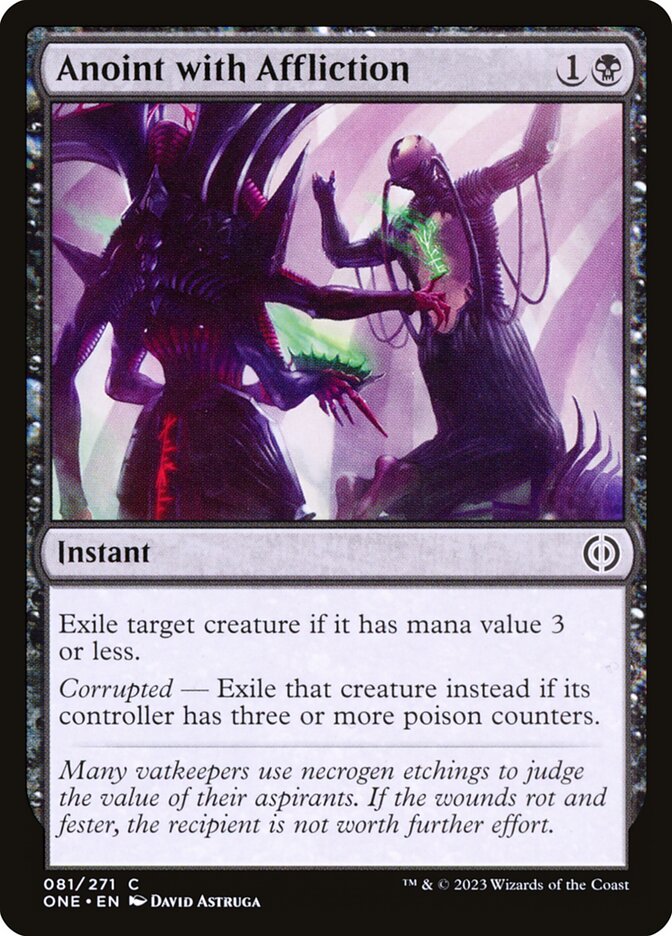 Anoint with Affliction (81) - Phyrexia: All Will Be One (ONE)