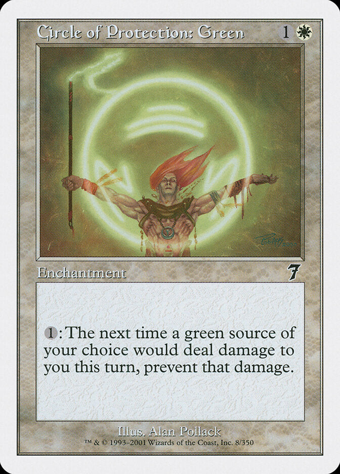 Circle of Protection: Green (8) - Seventh Edition (7ED)