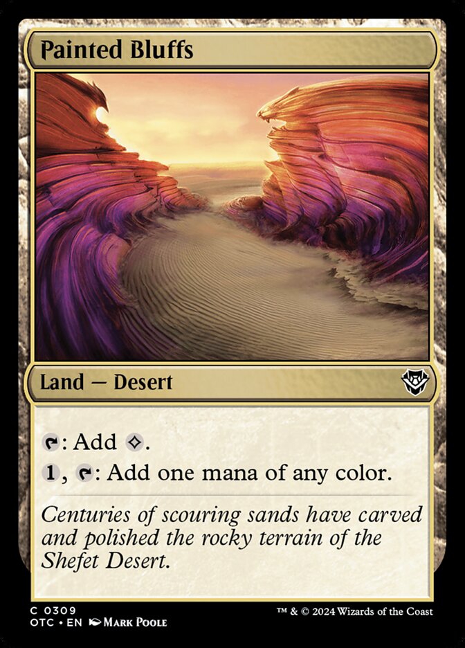 Painted Bluffs (309) - Outlaws of Thunder Junction Commander (OTC)