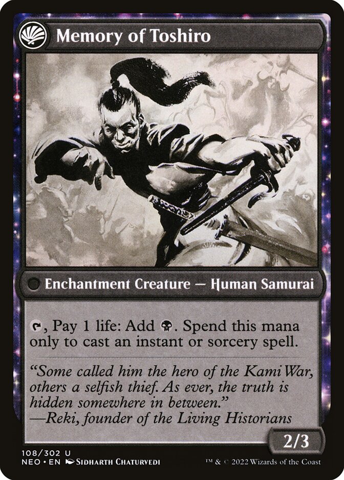 Life of Toshiro Umezawa // Memory of Toshiro (108) - Kamigawa: Neon Dynasty (NEO)
