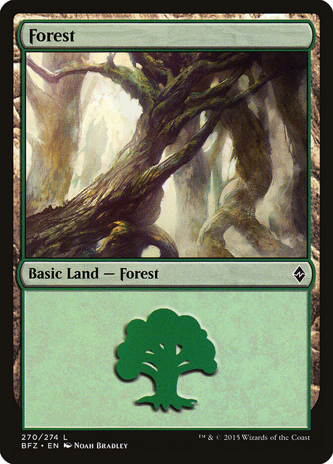 Forest (270a) - Battle for Zendikar (BFZ)