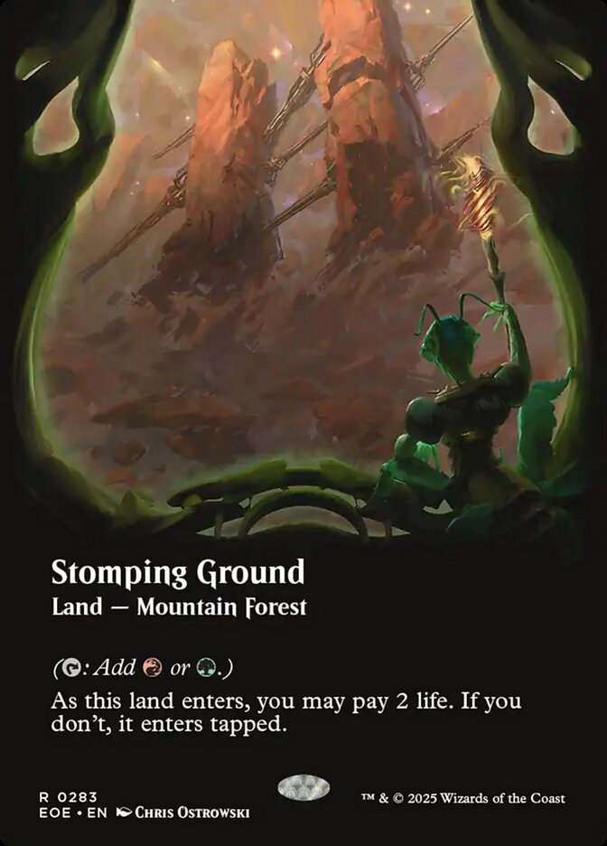 Stomping Ground (283) - [Foil, Extended Art] Edge of Eternities (EOE)