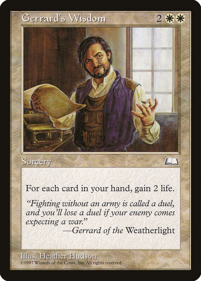 Gerrard's Wisdom (15) - Weatherlight (WTH)