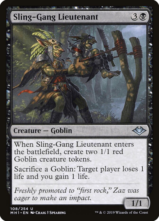 Sling-Gang Lieutenant (108) - Modern Horizons (MH1)