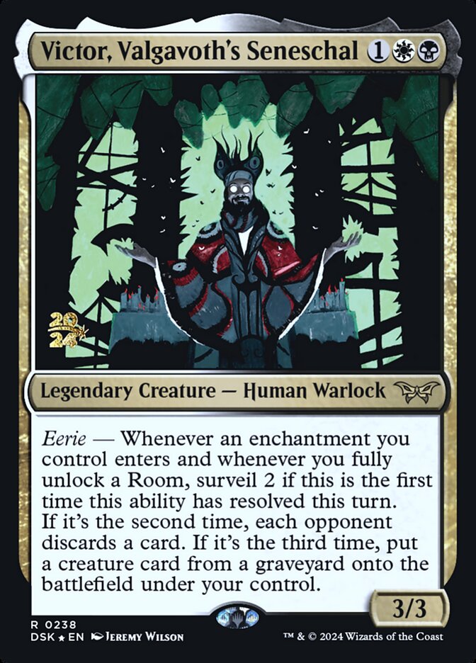Victor, Valgavoth's Seneschal (238s) - Duskmourn: House of Horror Promos (PDSK)
