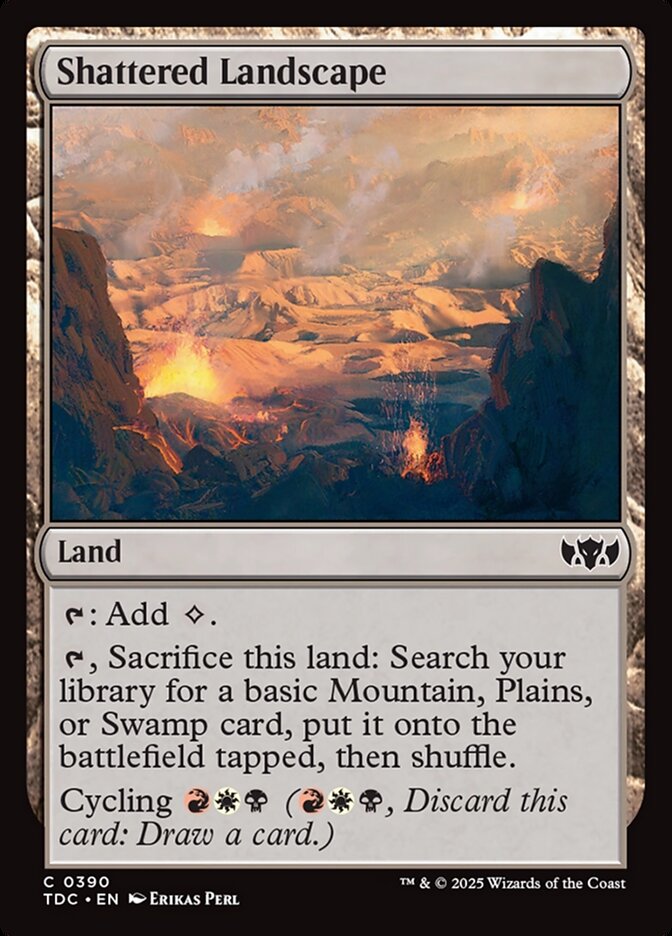 Shattered Landscape (390) - Tarkir: Dragonstorm Commander (TDC)