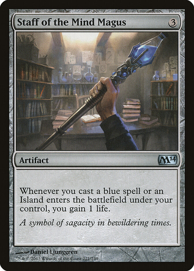 Staff of the Mind Magus (221) - Magic 2014 (M14)