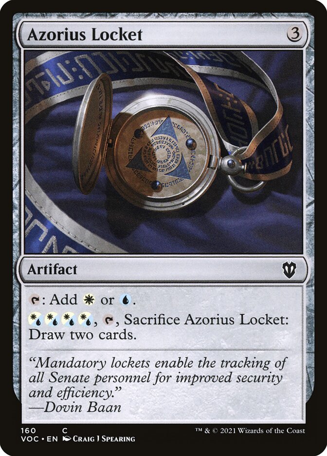 Azorius Locket (160) - Crimson Vow Commander (VOC)