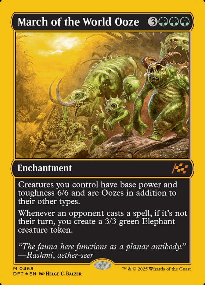 March of the World Ooze - [First Place Foil] Aetherdrift (DFT)