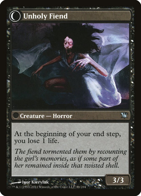 Cloistered Youth // Unholy Fiend (8) - Innistrad (ISD)